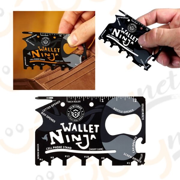 Wallet Ninja Multiuso 18 Utensili in 1