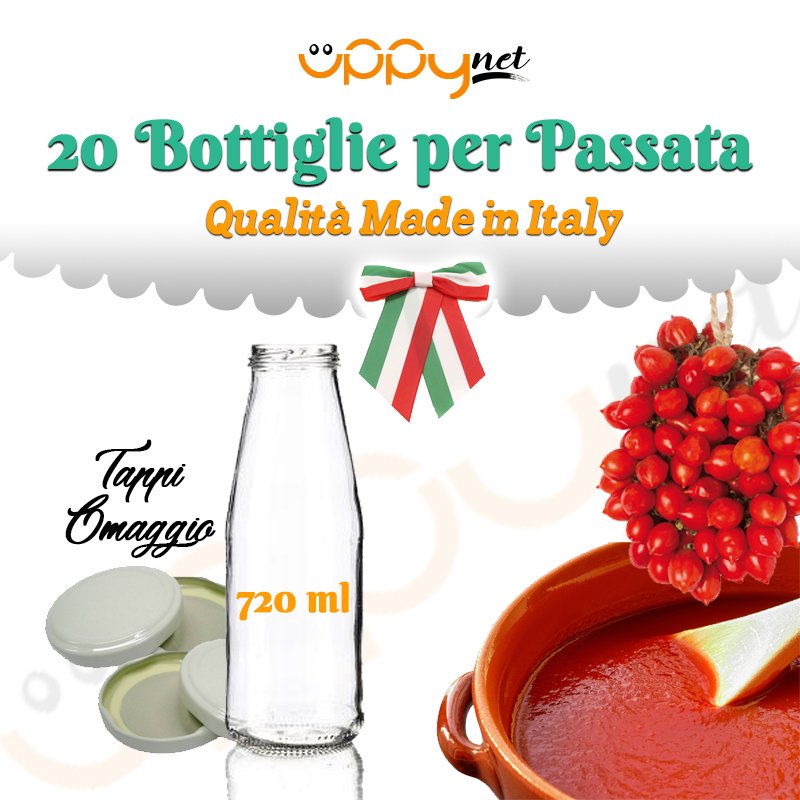 20 bottiglia passata 720 ml
