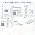 Striscia strip LED retroilluminazione TV USB RGB IP65 2m 3m 5m auto cucina pc - immagine 5