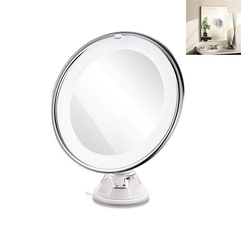 Specchio LED Cosmetico ingranditore 10x