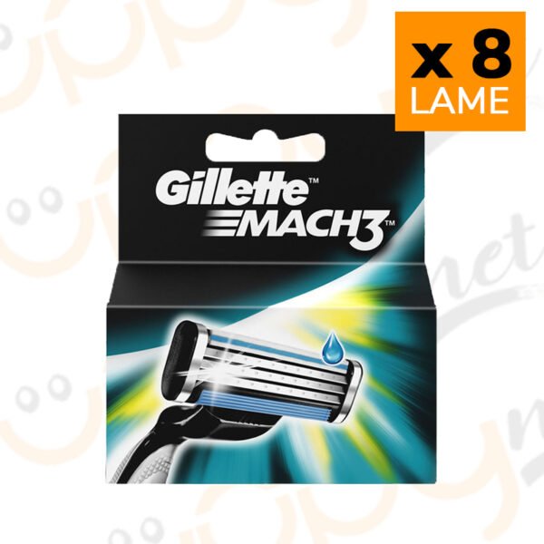 8 Gillette Mach 3 3 LAME PER RASOIO