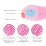Spazzola pulizia viso silicone pelle massaggio anti età waterproof punta metallo - immagine 2