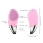 Spazzola pulizia viso silicone pelle massaggio anti età waterproof punta metallo - immagine 3