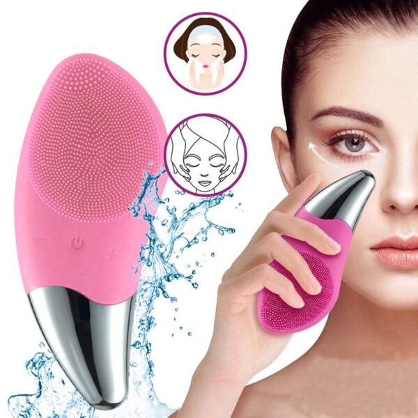 spazzola viso silicone punta metallo
