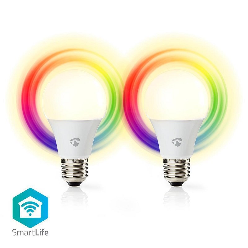 2 Lampadine Led E27 Smart wifi Smart Life