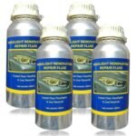 4 PEZZI Ricarica 600ml 800gr Polimero Liquido Rinnova Ripristino Fari Auto - immagine 2