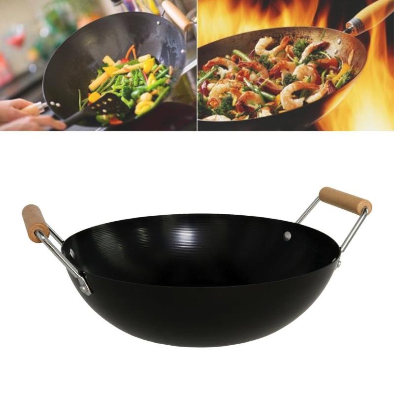 Wok Padella Alta 2 manici 28 cm