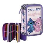 astuccio 3 zip stitch disney