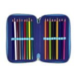 Astuccio Disney Stitch 3 zip completo scuola elementare penne pennarelli Giotto - immagine 2