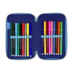 Astuccio Disney Stitch 3 zip completo scuola elementare penne pennarelli Giotto - immagine 3