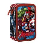 Astuccio Marvel Avengers completo 3 zip scuola elementare pennarelli Giotto - immagine 5
