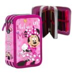 astuccio 3 zip minnie