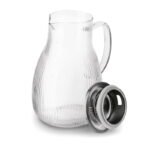 Caraffa vetro tappo filtro brocca infusore te tisana acqua bibite cocktail 1,8 l - immagine 4