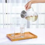 Caraffa vetro tappo filtro brocca infusore te tisana acqua bibite cocktail 1,8 l - immagine 7