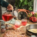 Caraffa vetro tappo filtro brocca infusore te tisana acqua bibite cocktail 1,8 l - immagine 10
