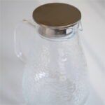 Caraffa vetro tappo filtro brocca infusore tisana te acqua bibite cocktail 1,8 l - immagine 4